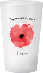 gobelet Anniversaire Coquelicot