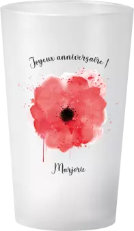 gobelet Anniversaire Coquelicot