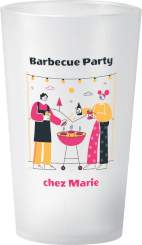 gobelet Barbecue Party Jaune et Rose