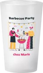 gobelet Barbecue Party Jaune et Rose