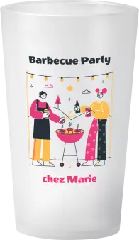 gobelet Barbecue Party Jaune et Rose