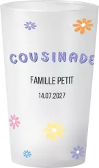 gobelet Cousinade Fleurs Violettes