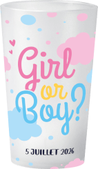 gobelet Gender Reveal Nuages