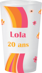 gobelet Anniversaire Disco Bloom