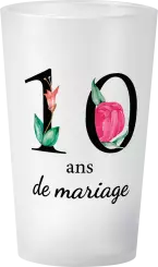 gobelet 10 Ans De Mariage Floral