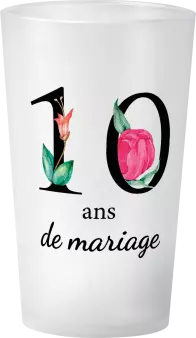 gobelet 10 Ans De Mariage Floral