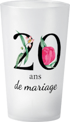 gobelet 20 Ans De Mariage Floral