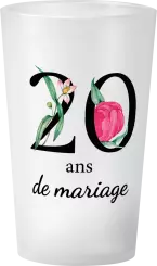 gobelet 20 Ans De Mariage Floral