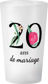 gobelet 20 Ans De Mariage Floral