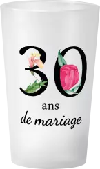 gobelet 30 Ans De Mariage Floral