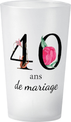 gobelet 40 Ans De Mariage Floral
