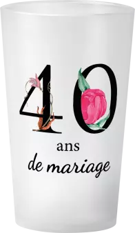 gobelet 40 Ans De Mariage Floral