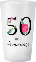 gobelet 50 Ans De Mariage Floral