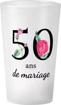 gobelet 50 Ans De Mariage Floral