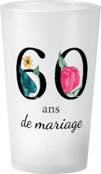 gobelet 60 Ans De Mariage Floral