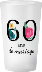 gobelet 60 Ans De Mariage Floral