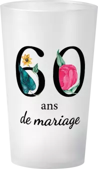 gobelet 60 Ans De Mariage Floral