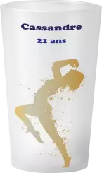 gobelet Anniversaire Danse Or Et Bleu