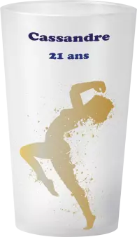 gobelet Anniversaire Danse Or Et Bleu