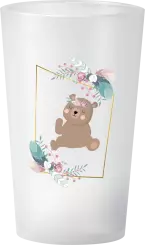 gobelet Baptême Cadre Ourson