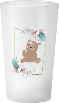 gobelet Baptême Cadre Ourson
