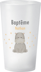 gobelet Baptême Hippopotame