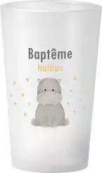gobelet Baptême Hippopotame