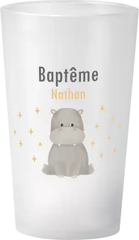 gobelet Baptême Hippopotame