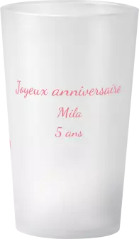gobelet Anniversaire Noeud Rose