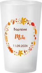 gobelet Baptême Automne Renard