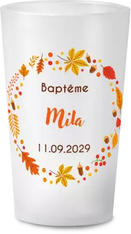 gobelet Bapteme Automne Renard