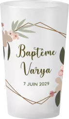 gobelet Bapteme Floral