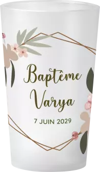 gobelet Bapteme Floral