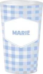 gobelet Anniversaire Vichy Bleu