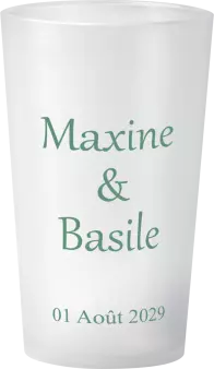 gobelet Mariage Vert Sauge Photo