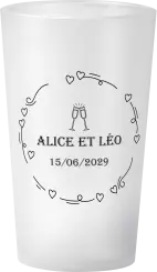 gobelet Mariage Coeur