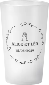 gobelet Mariage Coeur