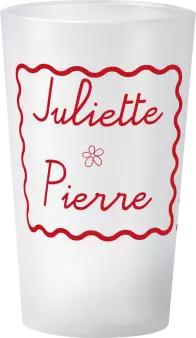 gobelet Mariage Cadre Ondule Cerises