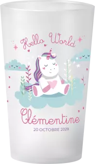 gobelet Naissance Licorne