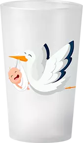 gobelet Naissance Cigogne