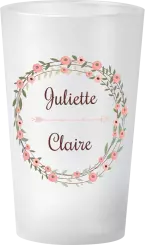 gobelet Mariage Couronne Petites Fleurs