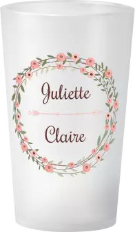 gobelet Mariage Couronne Petites Fleurs