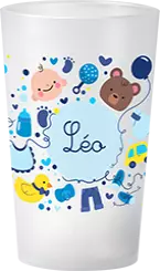 gobelet Baby Shower Decor Bleu