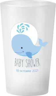 gobelet Baby Shower Baleine