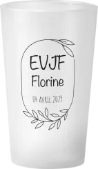 gobelet EVJF Cadre Feuille