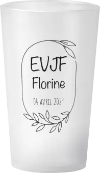 gobelet EVJF Cadre Feuille