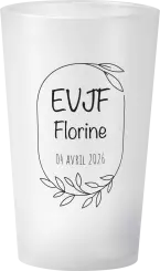 gobelet EVJF Cadre Feuille