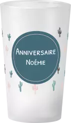 gobelet Anniversaire Cactus Rond
