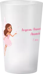 gobelet Anniversaire Fée Rose