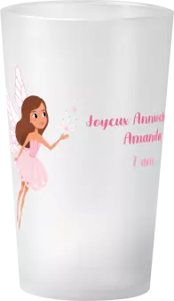 gobelet Anniversaire Fée Rose